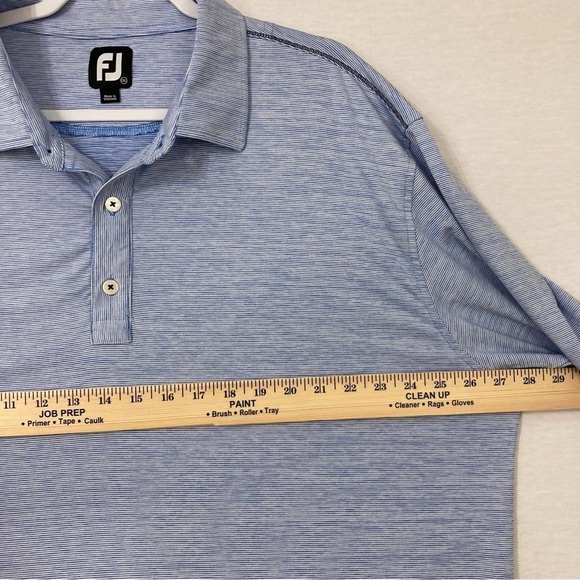 FootJoy Blue Stripes Activewear Short Sleeve Polo Shirt size 2XL - Picture 5 of 10